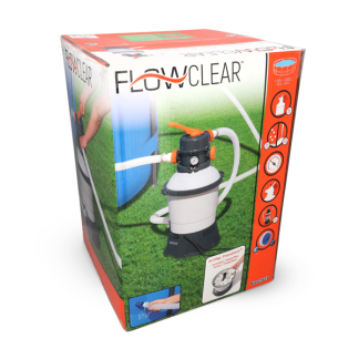 Bestway Zandfilterpomp | Bestway | 3.0 m³/u (Geschikt voor 1100 tot 16.000 liter, Manometer, Chloordispenser, Filterbolletjes) 15958634BES K170115850 - 5