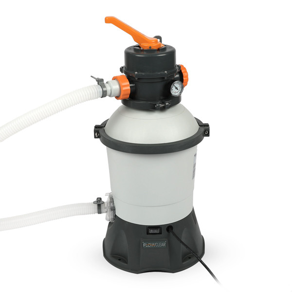 Bestway Zandfilterpomp | Bestway | 3.0 m³/u (Geschikt voor 1100 tot 16.000 liter, Manometer, Chloordispenser, Filterbolletjes) 15958634BES K170115850 - 1
