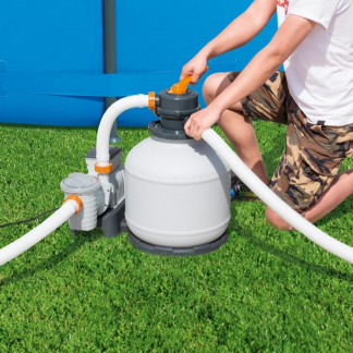 Bestway Zandfilterpomp | Bestway | 5.7 m³/u (Geschikt voor 1100 tot 42.300 liter, Manometer, Timer) 7025032068 K170115228 - 4