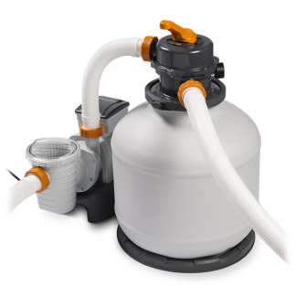 Bestway Zandfilterpomp | Bestway | 5.7 m³/u (Geschikt voor 1100 tot 42.300 liter, Manometer, Timer) 7025032068 K170115228 - 1