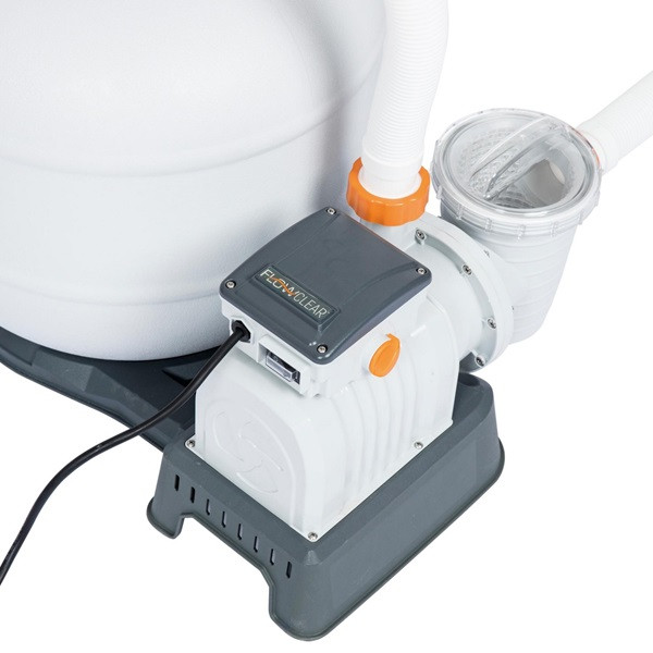 Bestway Zandfilterpomp | Bestway | 7.5 m³/u (Geschikt voor 1100 tot 54.500 liter, Manometer, Timer) 15958499BES 7025032069 K170115229 - 2