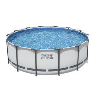 Bestway Zwembad | Bestway | Frame | Ø 427 x 122 cm (Incl. filterpomp, zwembadtrap en afdekhoes) 7020024185 K170106308 - 1