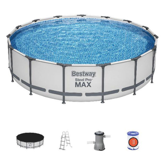 Bestway Zwembad | Bestway | Frame | Ø 457 x 107 cm (Incl. filterpomp, zwembadtrap en afdekhoes) 7020024107 K170106306 - 2