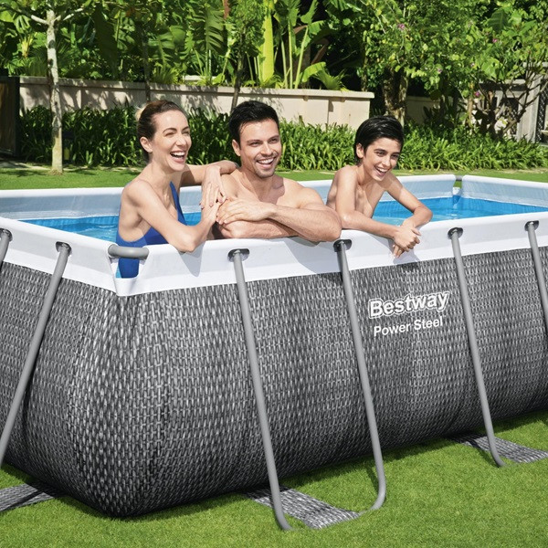 Bestway Zwembad | Bestway | Frame | 404 x 201 x 100 cm (Incl. chloordispenser en filterpomp, Rotan) 7020024161 K170115472 - 3