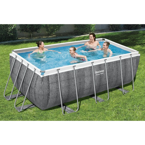 Bestway Zwembad | Bestway | Frame | 412 x 201 x 122 cm (Incl. chloordispenser en filterpomp, Rotan) 7020024162 K170115473 - 3