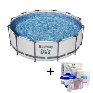 Bestway Zwembad met startset | Bestway | Frame (Ø 366 x 76 cm, Rond, Incl. filterpomp) 56416 K180107231 - 1