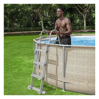 Bestway Zwembadtrap | Bestway | 107 cm (Afneembare treden) 58330 K180107733 - 6