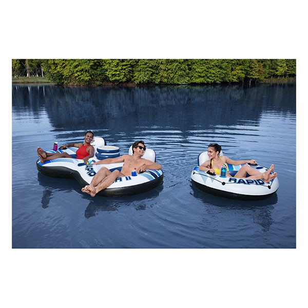 Bestway Zwemband | Bestway | Hydro Force | 240 x 122 cm (Met bekerhouders, handvaten, rugsteunen, netbodem en koeler) 43113 K180107792 - 8