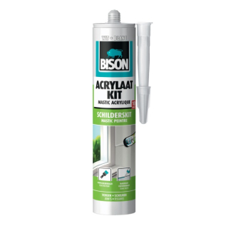 Bison Acrylaatkit | Bison | Wit (Overschilderbaar, Binnen en buiten, Elastisch) 1491145 K100702605 - 1