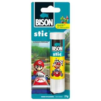 Bison Lijmstick | Bison (Uitwasbaar, 21 gram, Mario Kart) 7002216 K100702604 - 1