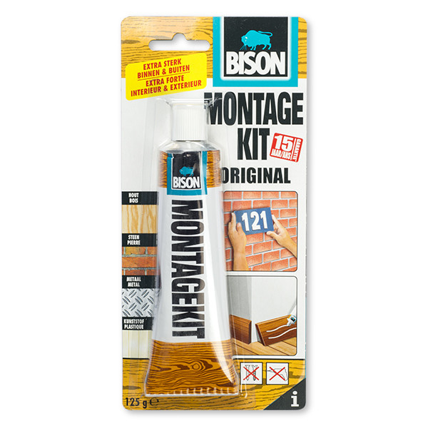 Bison Montagekit | Bison | Beige (Original, 125 gram, Binnen/Buiten) 6305942 K100702500 - 1