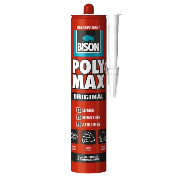 Bison Montagekit | Bison | Transparant (Original, Elastisch, 300 gram, Binnen/Buiten) 6306540 K100702613 - 1