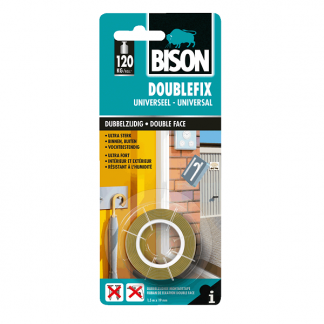 Bison Montagetape | Bison | 1.5 meter (Doublefix, Transparant, Waterbestendig, Binnen/Buiten, 19 mm) 6311829 K100702527 - 