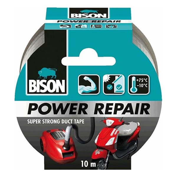Bison Reparatietape | Bison | 10 meter (Power repair, Waterbestendig, Binnen/Buiten, 48 mm) 6311855 K100702524 - 2