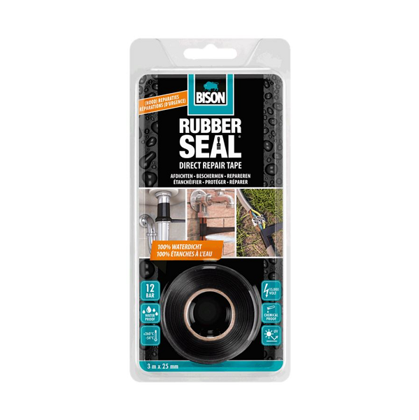Bison Rubber seal | Bison | 3 meter (Waterdicht, Elastisch, Binnen/Buiten, 25 mm) 6313103 K100702515 - 1