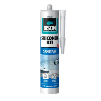 Bison Siliconenkit | Bison | Grijs (Vochtbestendig, Elastisch, 300 ml) 1491322 K100702612 - 1