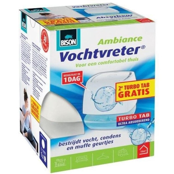 Bison Vochtvreter | Bison | Ambiance (Vochtmagneet, 2x 100 gram, Ruimtes tot 10 m³, 0.5 liter) 6313275 K170101374 - 1