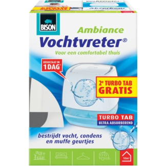 Bison Vochtvreter | Bison | Ambiance (Vochtmagneet, 2x 100 gram, Ruimtes tot 10 m³, 0.5 liter) 6313275 K170101374 - 2