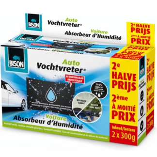Bison Vochtvreter auto | Bison | 2 stuks (Herbruikbaar, 300 gram) 6315089 K170101373 - 1