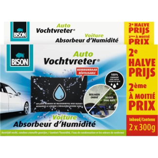 Bison Vochtvreter auto | Bison | 2 stuks (Herbruikbaar, 300 gram) 6315089 K170101373 - 