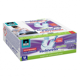 Bison Vochtvreter navulling | Bison | Magneet (Lavendel, 450 gram) 6314043 K170101318 - 1