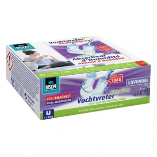 Bison Vochtvreter navulling | Bison | Magneet (Lavendel, 450 gram) 6314043 K170101318 - 