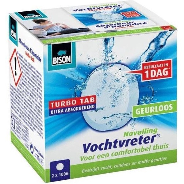 Bison Vochtvreter navulling | Bison | Tabs (Neutraal, 2 x 100 gram) 6313419 K170101368 - 1