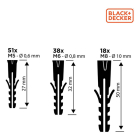 Black & Decker Assortimentsdoos | BLACK + DECKER | 138 stuks (Universeel) 871125223829 K100702785 - 4