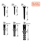 Black & Decker Assortimentsdoos met schroeven | BLACK + DECKER | 249 stuks (Universeel) 871125223828 K100702789 - 3