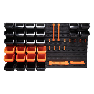 Black & Decker Opbergsysteem | BLACK+DECKER | 98 × 23 × 43 cm (43 delig, Opbergbakjes, Haken, Houders, Modulair) 871125223943 K101303029 - 1
