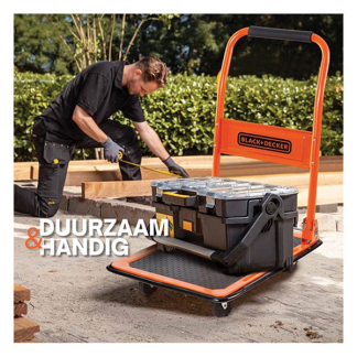 Black & Decker Plateauwagen | BLACK + DECKER | BXWT-H303 (Inklapbaar, Max. 80 kg) 871749663772 K101303027 - 7