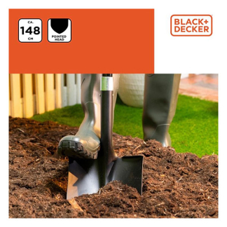 Black & Decker Schep | BLACK + DECKER | 148 cm (Ronde punt, Glasvezel, Roestvrij) 871125223442 K170113393 - 6