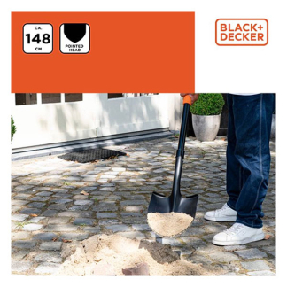 Black & Decker Schep | BLACK + DECKER | 148 cm (Ronde punt, Glasvezel, Roestvrij) 871125223442 K170113393 - 7