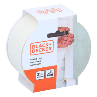 Black & Decker Schilderstape | BLACK + DECKER | 25 meter (Afdektape, Binnen, 48 mm) 871125223868 K100702791 - 2