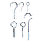 Black & Decker Schroefhaken - en ogenset | BLACK + DECKER | 151 stuks (Ooghaken, Ronde haken) 871125223819 K100702786 - 2