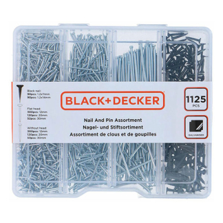 Black & Decker Spijkers | BLACK + DECKER | 1125 stuks 871125223925 K100702788
