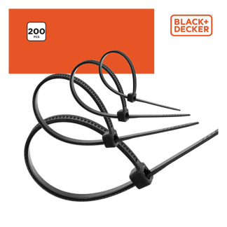 Black & Decker Tie wrap | BLACK+DECKER | 120 x 2 mm (200 stuks, Zwart) 871125223991 K100702799 - 3