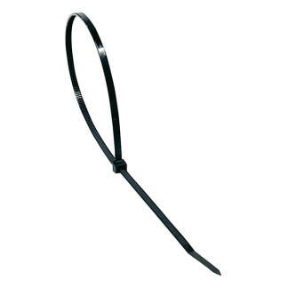 Black & Decker Tie wrap | BLACK+DECKER | 3.6 x 300 mm (100 stuks, Zwart) 871125223979 K100702798