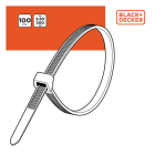 Black & Decker Tie wrap | BLACK+DECKER | 300 x 3.6 mm (100 stuks, Zwart) 871125223980 K100702797 - 5
