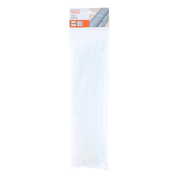 Black & Decker Tie wrap | BLACK+DECKER | 300 x 3.6 mm (100 stuks, Zwart) 871125223980 K100702797 - 6