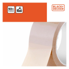 Black & Decker Verpakkingstape | BLACK+DECKER | 50 meter (Transparant, Bruin, 48 mm) 871125223874 K100702793 - 4