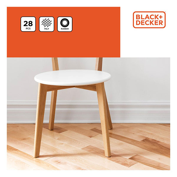 Black & Decker Vilt | BLACK+DECKER | 28 stuks (Diverse vormen en maten, Zelfklevend) 871125223998 K100702832 - 4