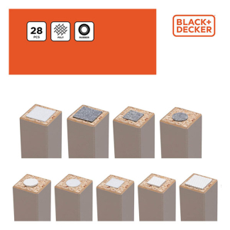 Black & Decker Vilt | BLACK+DECKER | 28 stuks (Diverse vormen en maten, Zelfklevend) 871125223998 K100702832 - 2