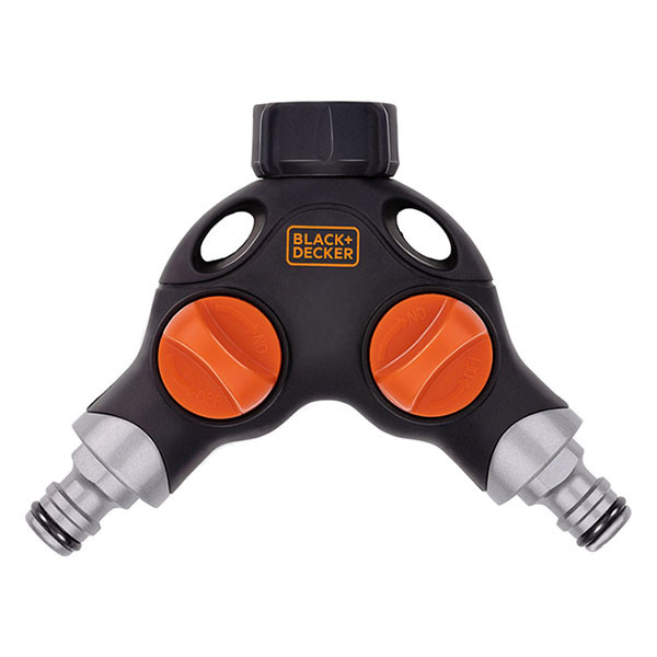 Black & Decker Waterverdeler | BLACK + DECKER | 2-weg (3/4”, Waterstop, Powergrip) 871125223571 K170505390 - 1