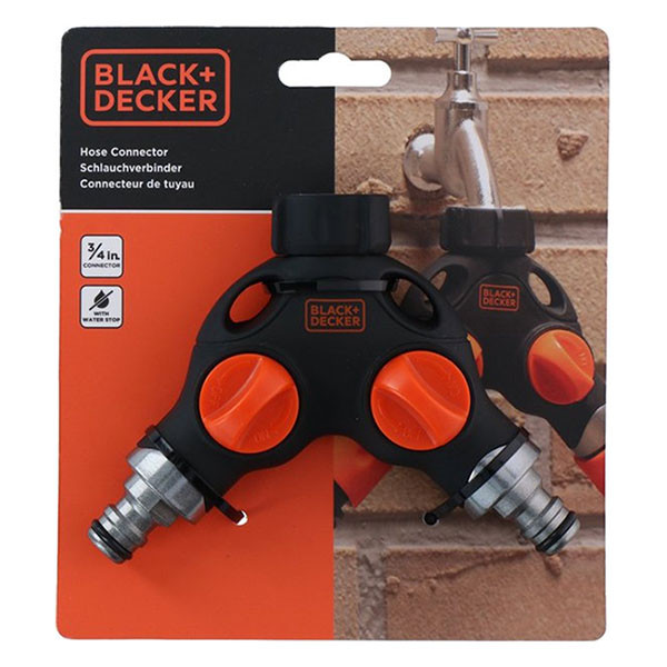 Black & Decker Waterverdeler | BLACK + DECKER | 2-weg (3/4”, Waterstop, Powergrip) 871125223571 K170505390 - 4