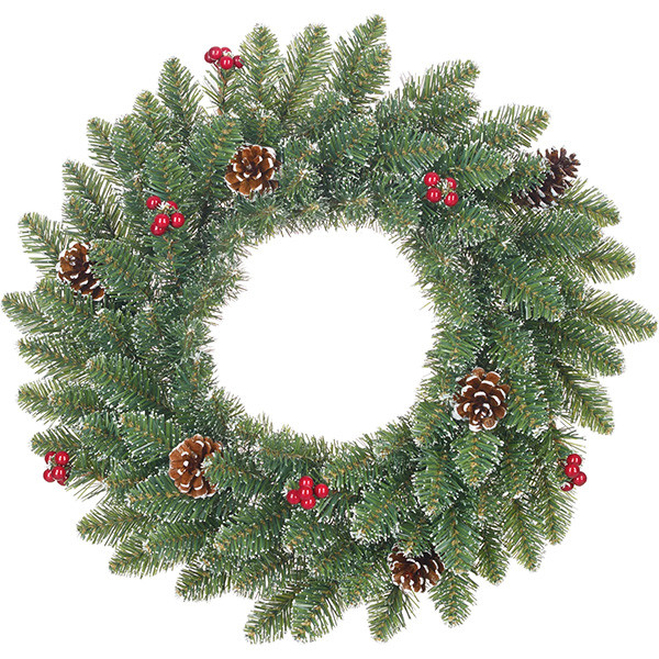 Black Box Kerstkrans | Black Box | Creston | Ø 45 cm (Bevroren, Decoratie, Binnen/Buiten) 1015793 K151100108 - 1