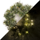 Black Box Kerstkrans | Black Box | Glendon | Ø 45 cm (20 leds, Bevroren, Batterijen, Binnen/Buiten) 1015815 K151100104 - 1