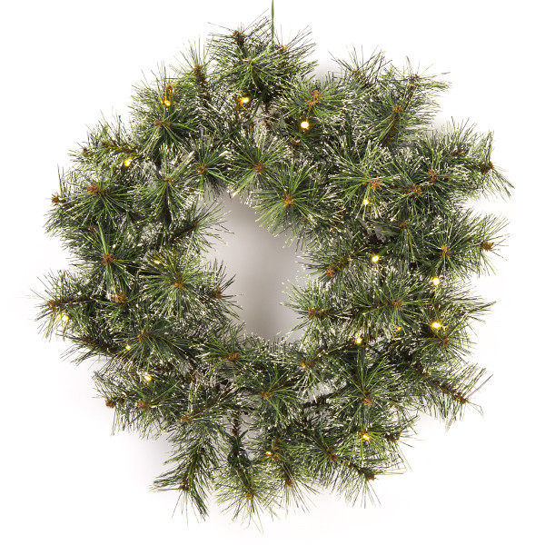 Black Box Kerstkrans | Black Box | Glendon | Ø 45 cm (20 leds, Bevroren, Batterijen, Binnen/Buiten) 1015815 K151100104 - 2