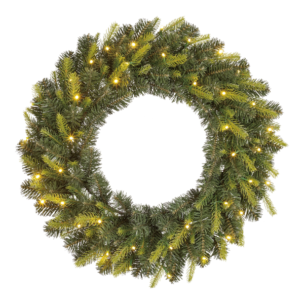 Black Box Kerstkrans | Black Box | Grimshaw | Ø 60 cm (40 leds, Timer, Batterijen, Binnen) 1183884 K151100135 - 1