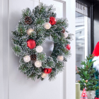 Black Box Kerstkrans | Black Box | Kaprun | Ø 60 cm (15 leds, Besneeuwd, Timer, Batterijen, Binnen) 1166290 K151100143 - 5